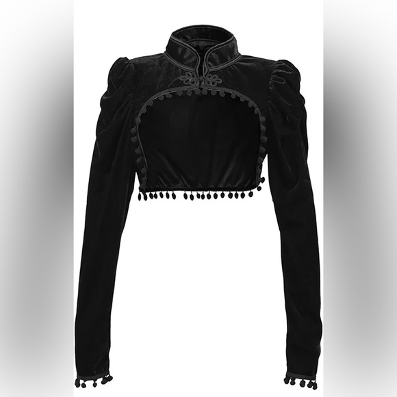 Gothic Velvet Bolero - Picture 1 of 3
